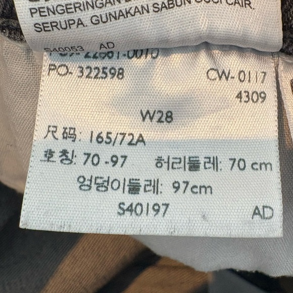 Levi’s Black Highrise Skinny Button Fly Jeans Size 28 Cotton - Picture 8 of 11